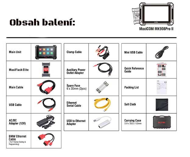 autel obsah baleni 1111111111111